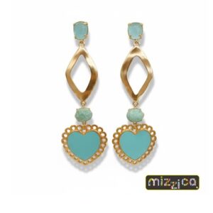 Orecchini "Cuore turchese"