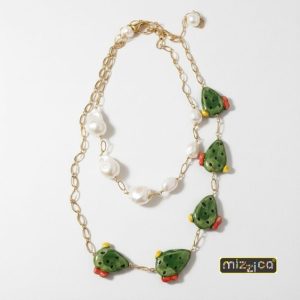 Collana "Opuntia e perle"
