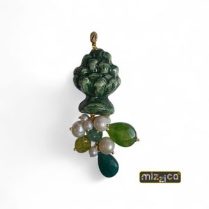 Ciondolo "Pigna Verde in ceramica"