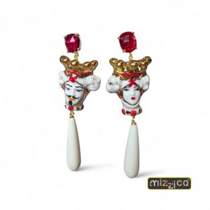 Orecchini "I Mori" in ceramica