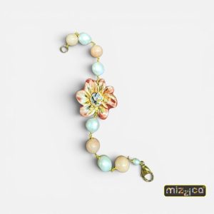 Bracciale "Fiore in ceramica"