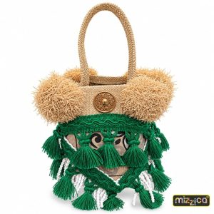 Borsa a secchiello “Maiolica Verde”