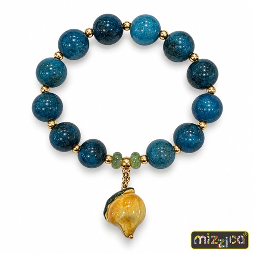 Bracciale “Apatite e Limone di Sicilia”